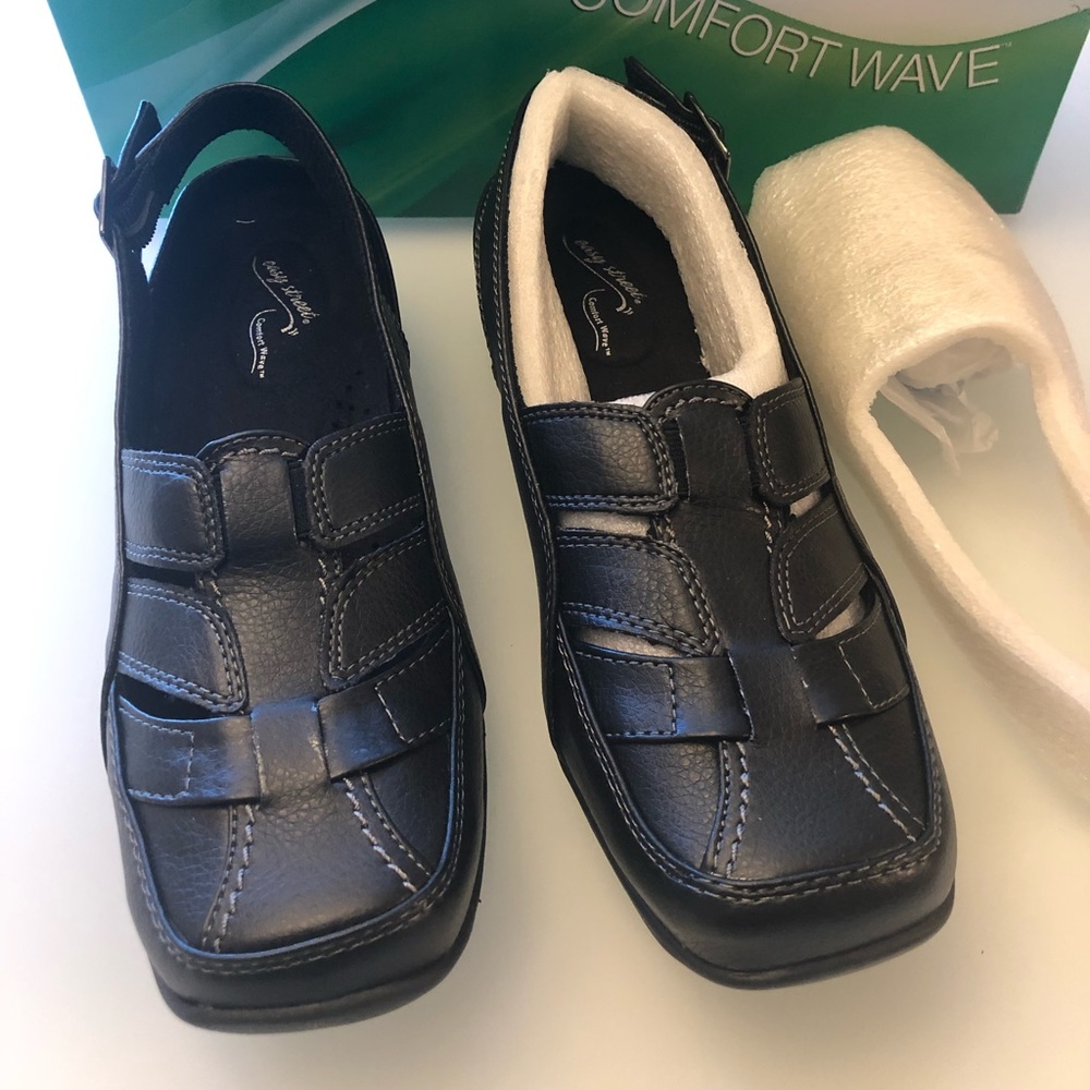 Easy Street shoes black comfort wave 7M